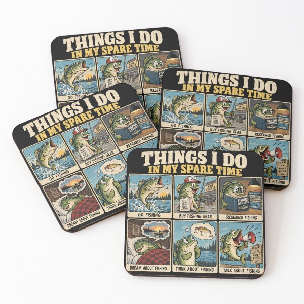 Item preview, Things I Do In My Spare Time Funny Fishing Humor designed and sold by CF_VintageDesign.
