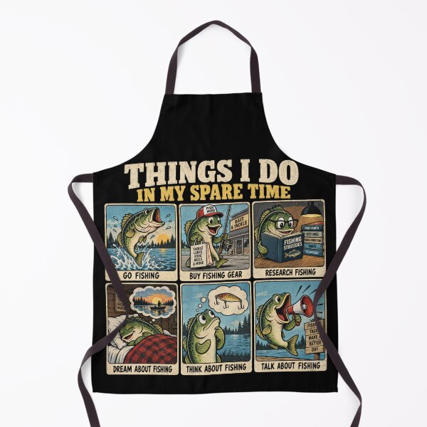 Item preview, Things I Do In My Spare Time Funny Fishing Humor designed and sold by CF_VintageDesign.