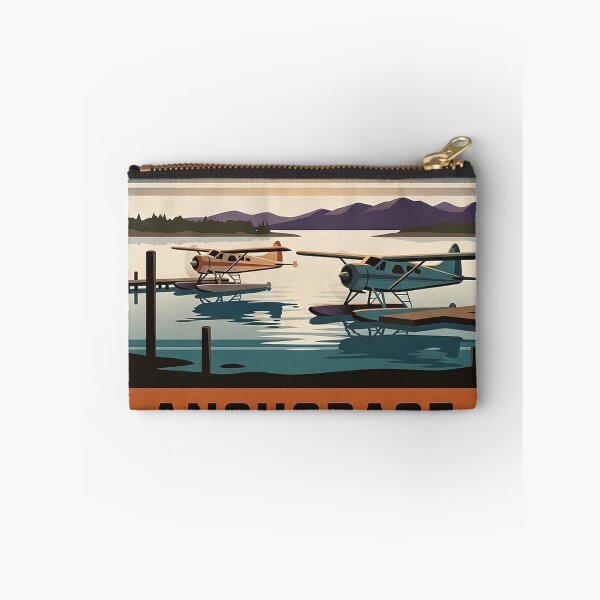 Item preview, Lake Hood Seaplane Base Anchorage Alaska Badge Sticker designed and sold by DetourDgn.