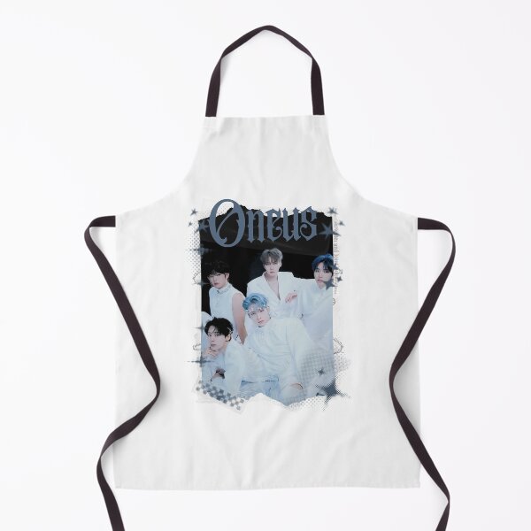 Aperçu de l'œuvre ONEUS, groupe de K-pop masculin, collage noir et blanc de pop coréenne des années 2000 créée et vendue par AJUNICE STUDIO.