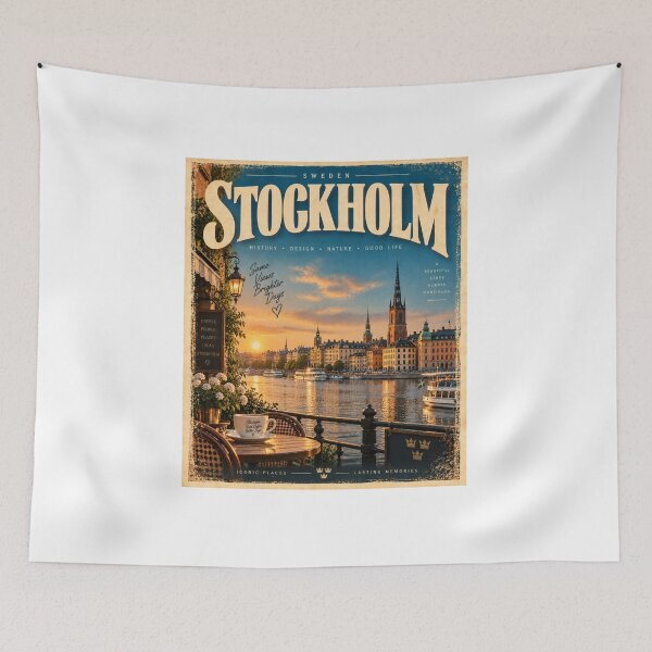 Item preview, Stockholm Sweden – Vintage Nordic City designed and sold by Fleetwood1994.