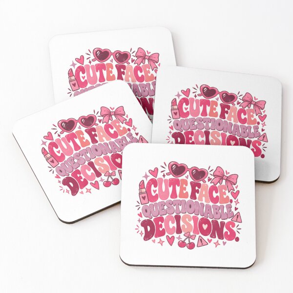 Item preview, Cute Face Questionable Decisions Sassy Funny Relatable Women Girls designed and sold by RetroMini2026.