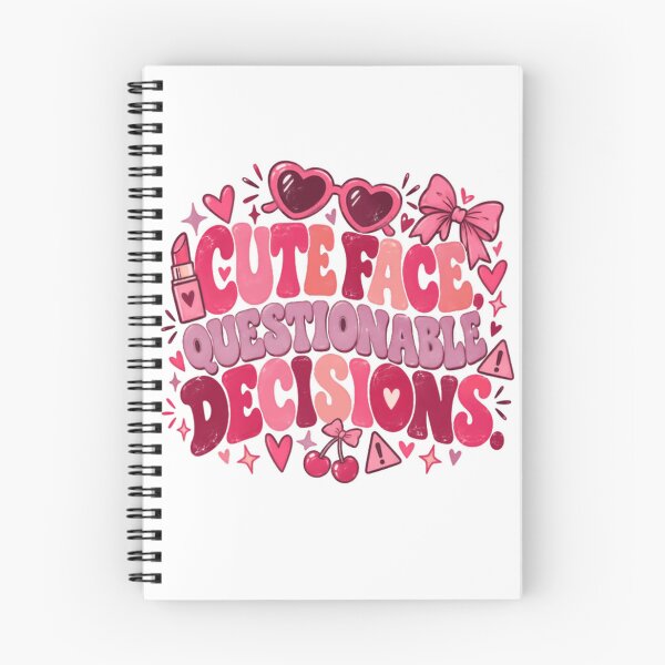 Item preview, Cute Face Questionable Decisions Sassy Funny Relatable Women Girls designed and sold by RetroMini2026.
