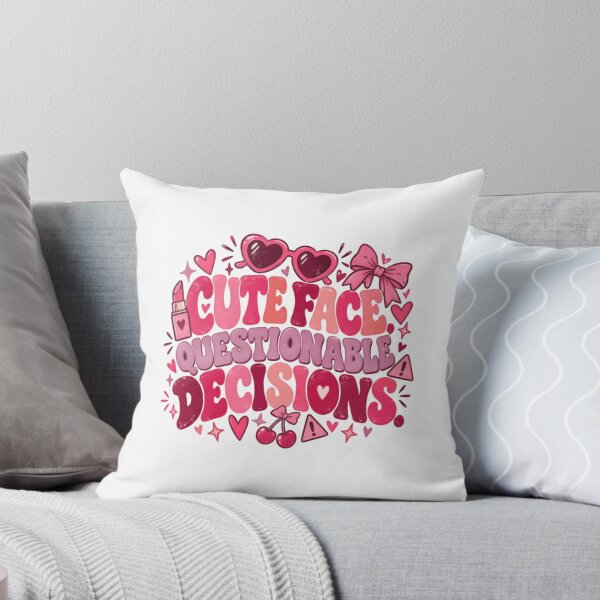 Item preview, Cute Face Questionable Decisions Sassy Funny Relatable Women Girls designed and sold by RetroMini2026.