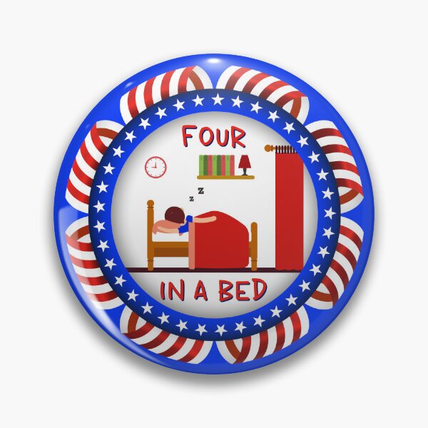 Item preview, Four In A Bed UK (on Blue) designed and sold by PawsitiveMum3.