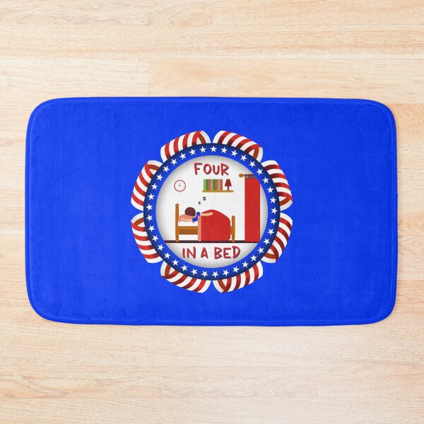 Item preview, Four In A Bed UK (on Blue) designed and sold by PawsitiveMum3.