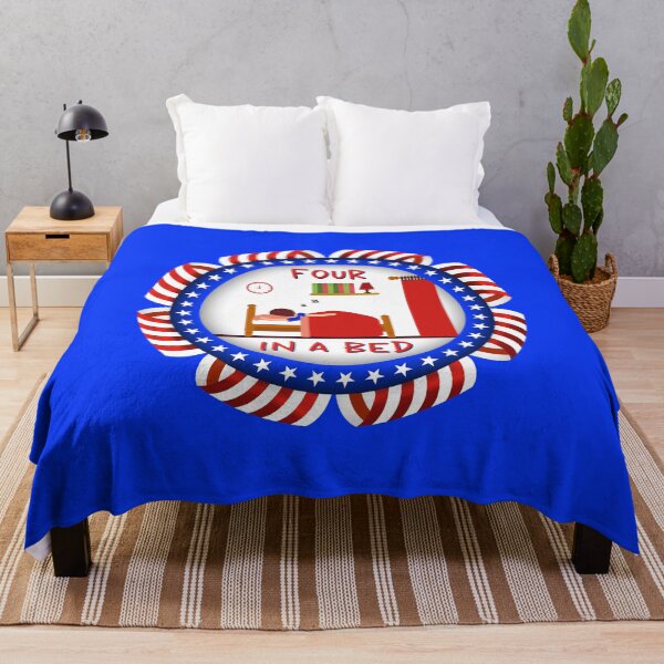 Item preview, Four In A Bed UK (on Blue) designed and sold by PawsitiveMum3.