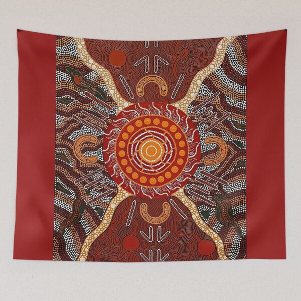 Item preview, Red Aboriginal Dot Pattern designed and sold by andreisky.