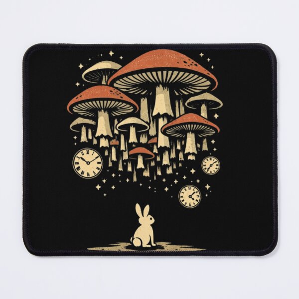 Item preview, Whimsical Rabbit – Surreal Mushroom Fantasy Illustration designed and sold by Dogandesighn.