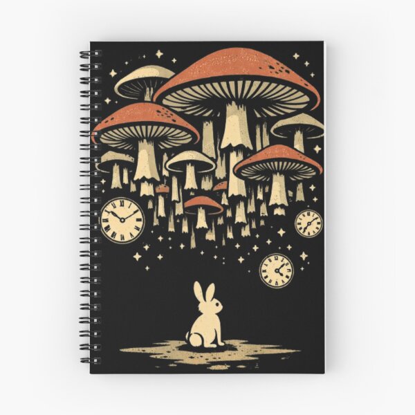 Item preview, Whimsical Rabbit – Surreal Mushroom Fantasy Illustration designed and sold by Dogandesighn.