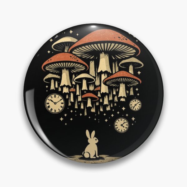 Item preview, Whimsical Rabbit – Surreal Mushroom Fantasy Illustration designed and sold by Dogandesighn.