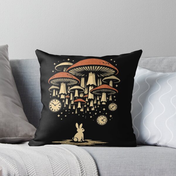 Item preview, Whimsical Rabbit – Surreal Mushroom Fantasy Illustration designed and sold by Dogandesighn.
