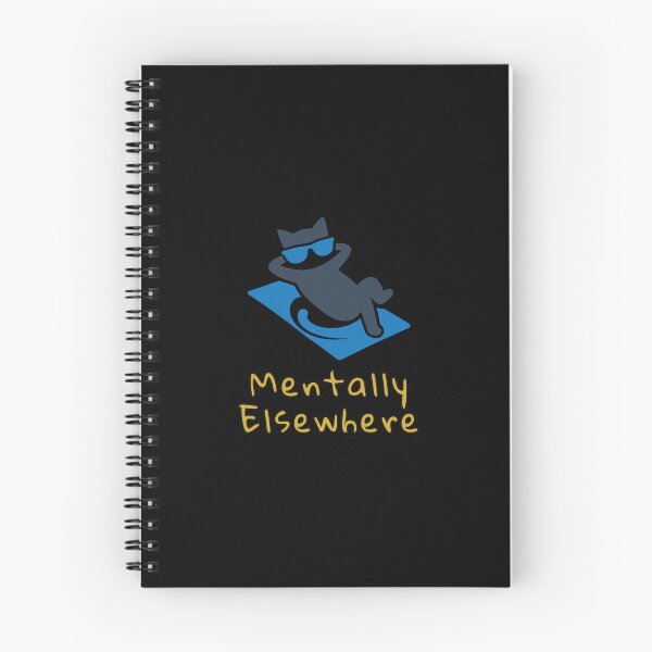 Item preview, Mentally Elsewhere | Cool Blue Cat | Mood System Cats designed and sold by ContigoART.