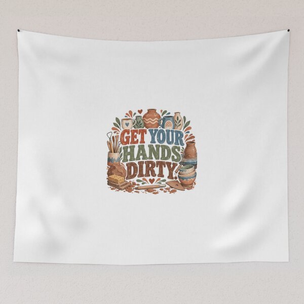Item preview, Get Your Hands Dirty Pottery Lover Ceramist Artist designed and sold by JonesFlora2025.