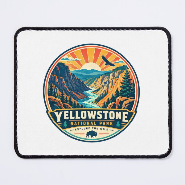 Item preview, Yellowstone National Park Explore The Wild Outdoor Travel Adventure Souvenir designed and sold by Simsimah26Parks.