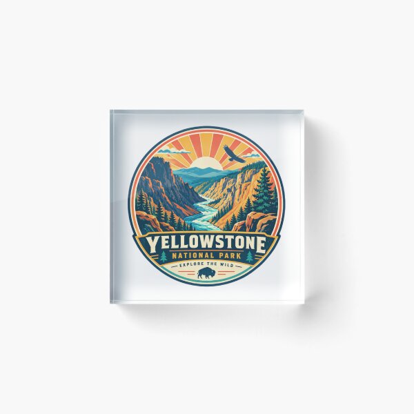 Item preview, Yellowstone National Park Explore The Wild Outdoor Travel Adventure Souvenir designed and sold by Simsimah26Parks.