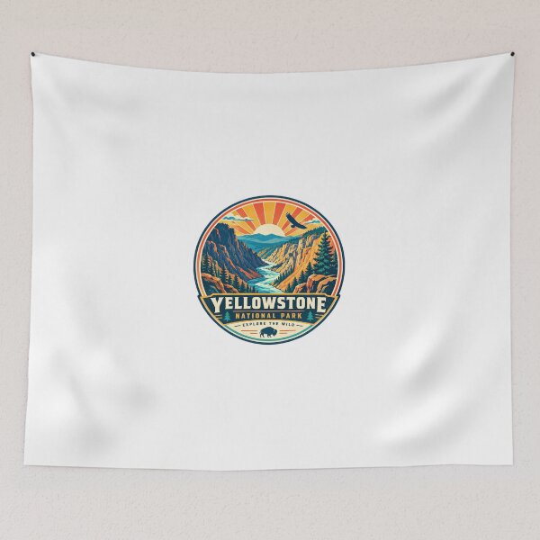 Item preview, Yellowstone National Park Explore The Wild Outdoor Travel Adventure Souvenir designed and sold by Simsimah26Parks.