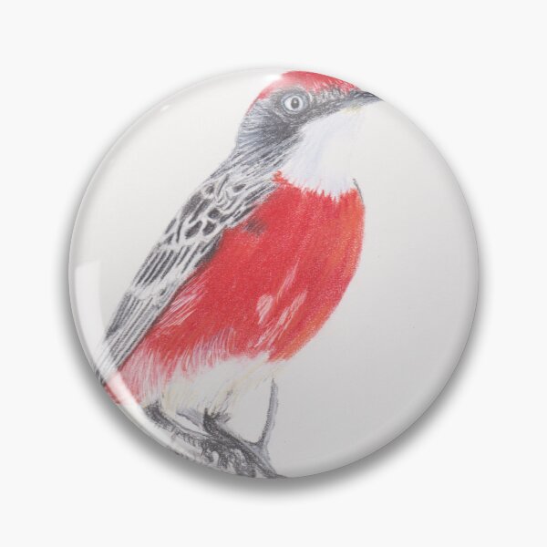 Item preview, Red breasted Australian bird designed and sold by SandraAnimalArt.