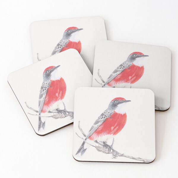 Item preview, Red breasted Australian bird designed and sold by SandraAnimalArt.