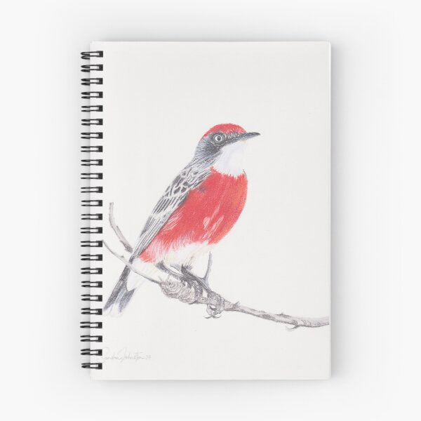 Item preview, Red breasted Australian bird designed and sold by SandraAnimalArt.