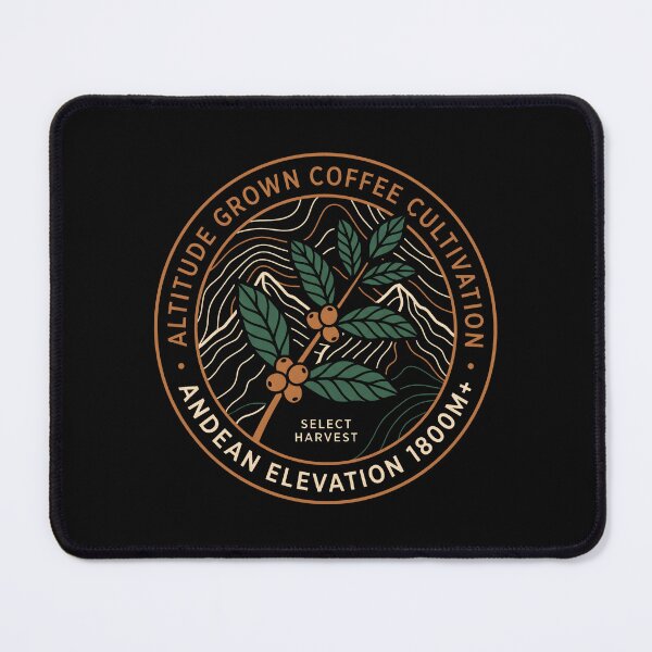 Item preview, Altitude Grown Coffee Cultivation Vintage Andean Emblem designed and sold by SplashTastic.