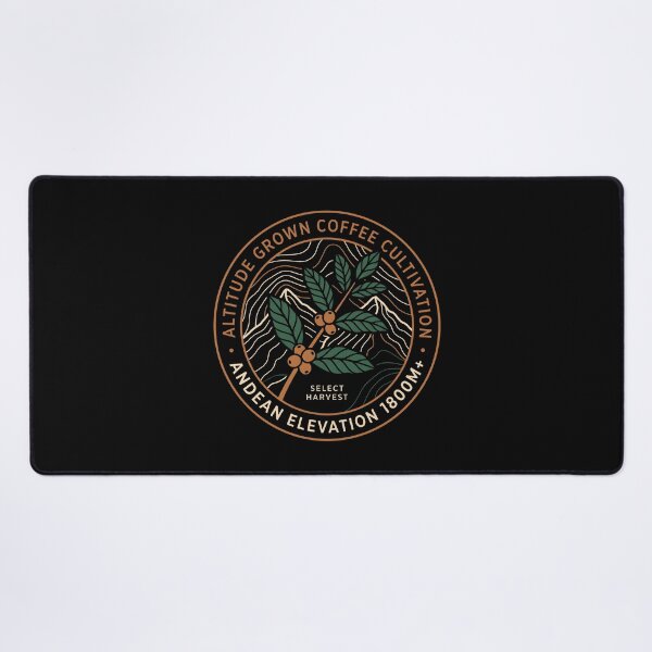 Item preview, Altitude Grown Coffee Cultivation Vintage Andean Emblem designed and sold by SplashTastic.