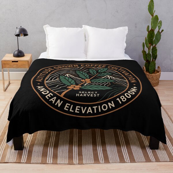 Item preview, Altitude Grown Coffee Cultivation Vintage Andean Emblem designed and sold by SplashTastic.