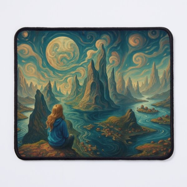 Item preview, Mystical Moonlit Fantasy Landscape designed and sold by EchoWave11.