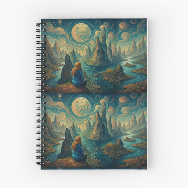 Item preview, Mystical Moonlit Fantasy Landscape designed and sold by EchoWave11.