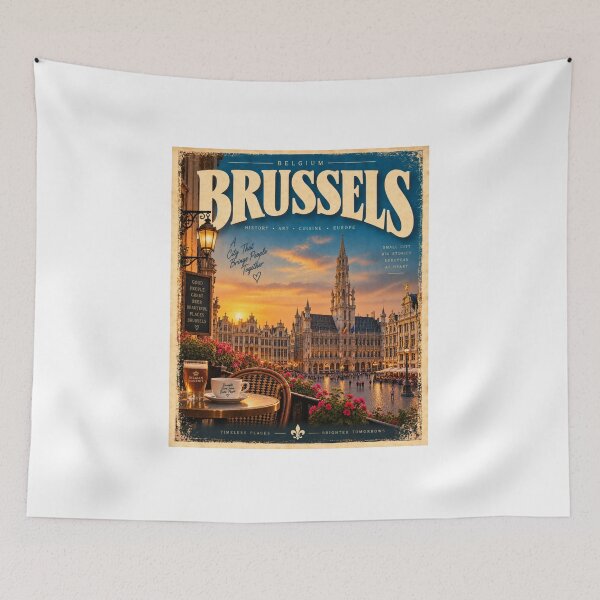 Item preview, Brussels Belgium – Vintage European City designed and sold by Fleetwood1994.