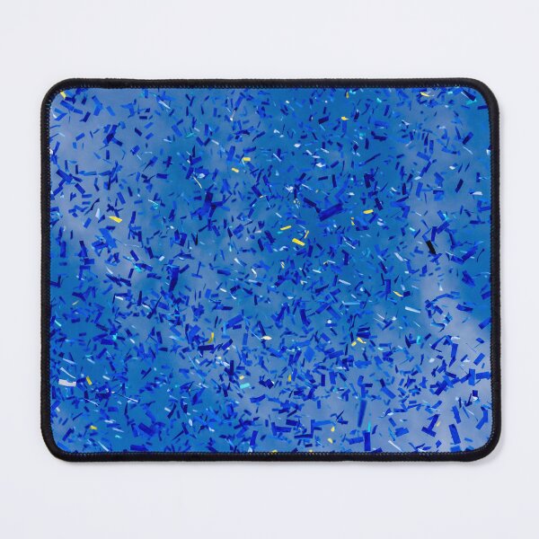 Item preview, Blue Confetti Falling Over Sky Background Celebrating Party Event And Festive Atmosphere designed and sold by Nmallia.