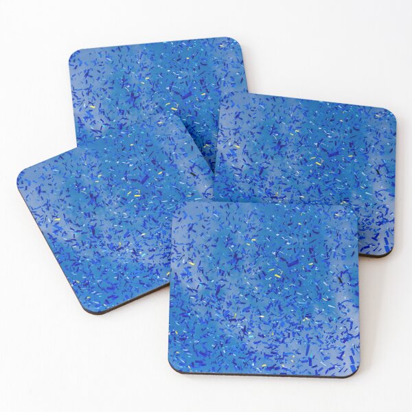 Item preview, Blue Confetti Falling Over Sky Background Celebrating Party Event And Festive Atmosphere designed and sold by Nmallia.