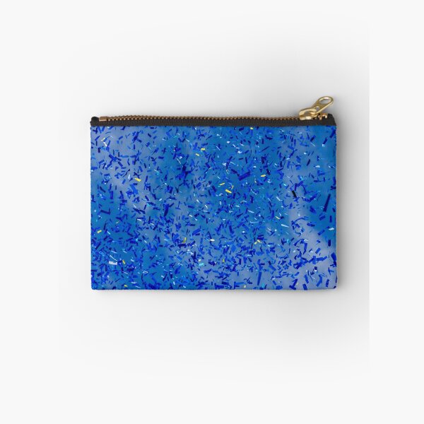 Item preview, Blue Confetti Falling Over Sky Background Celebrating Party Event And Festive Atmosphere designed and sold by Nmallia.