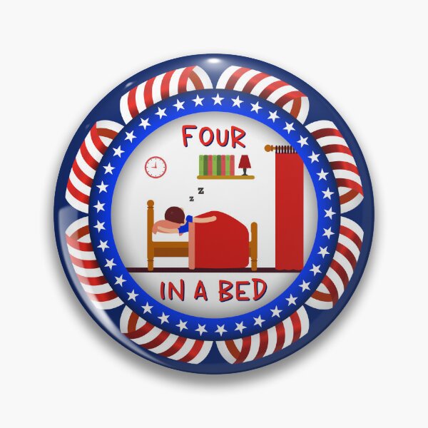 Item preview, Four In A Bed UK (on Navy) designed and sold by PawsitiveMum3.