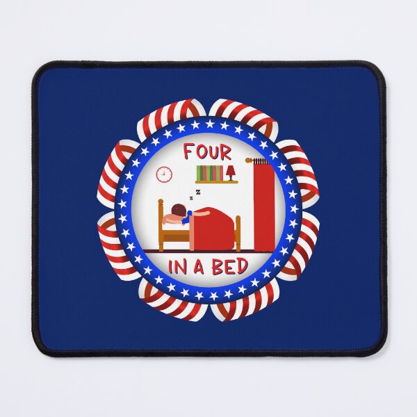 Item preview, Four In A Bed UK (on Navy) designed and sold by PawsitiveMum3.