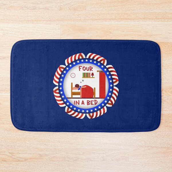 Item preview, Four In A Bed UK (on Navy) designed and sold by PawsitiveMum3.