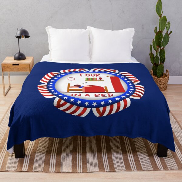 Item preview, Four In A Bed UK (on Navy) designed and sold by PawsitiveMum3.