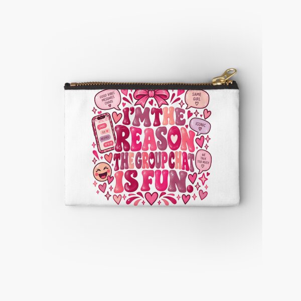 Item preview, I'm The Reason The Group Chat Is Fun Bestie Friend Group Social Humor designed and sold by RetroMini2026.