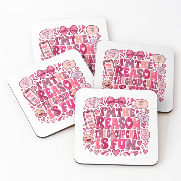 Item preview, I'm The Reason The Group Chat Is Fun Bestie Friend Group Social Humor designed and sold by RetroMini2026.