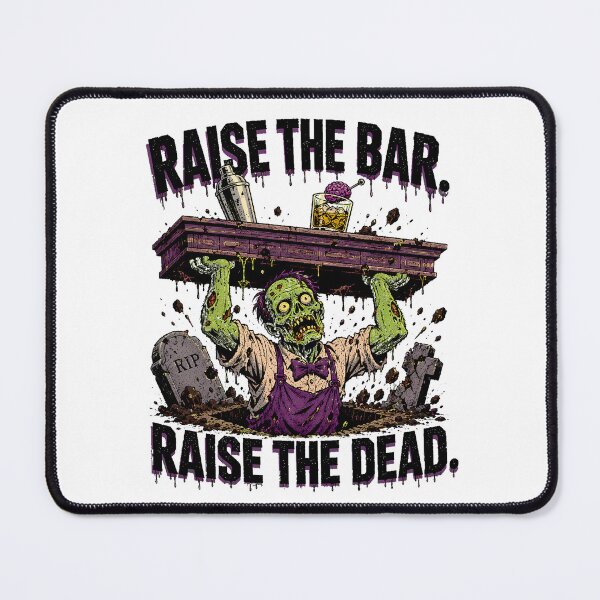 Item preview, Zombie Bartender Grave Cocktails Horror Mixologist designed and sold by chattsuede.