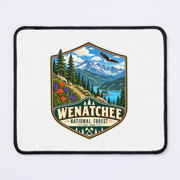 Item preview, Wenatchee National Forest Est. 1908 Washington Outdoor Nature Hiking Camping Travel designed and sold by Simsimah26Parks.