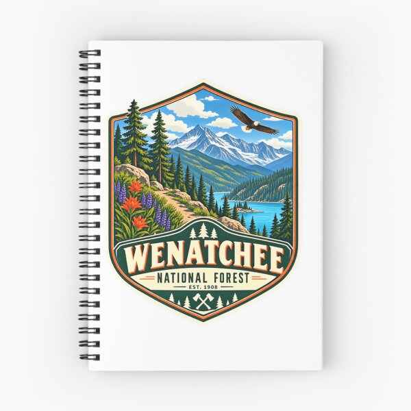 Item preview, Wenatchee National Forest Est. 1908 Washington Outdoor Nature Hiking Camping Travel designed and sold by Simsimah26Parks.