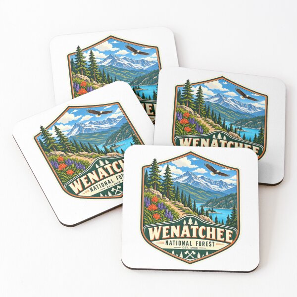 Item preview, Wenatchee National Forest Est. 1908 Washington Outdoor Nature Hiking Camping Travel designed and sold by Simsimah26Parks.
