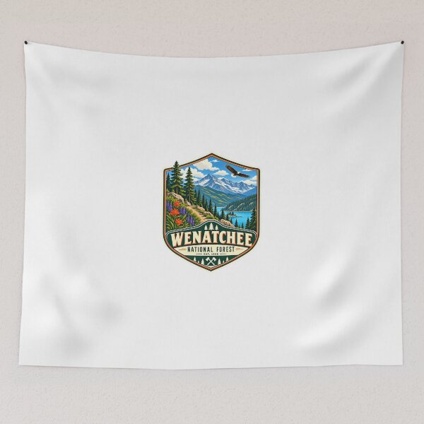 Item preview, Wenatchee National Forest Est. 1908 Washington Outdoor Nature Hiking Camping Travel designed and sold by Simsimah26Parks.
