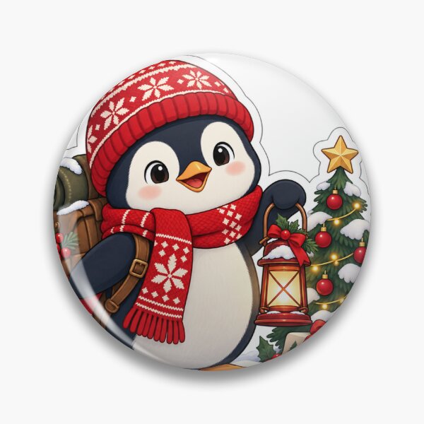 Item preview, Christmas Penguin Winter Explorer Lantern designed and sold by naruto4925.