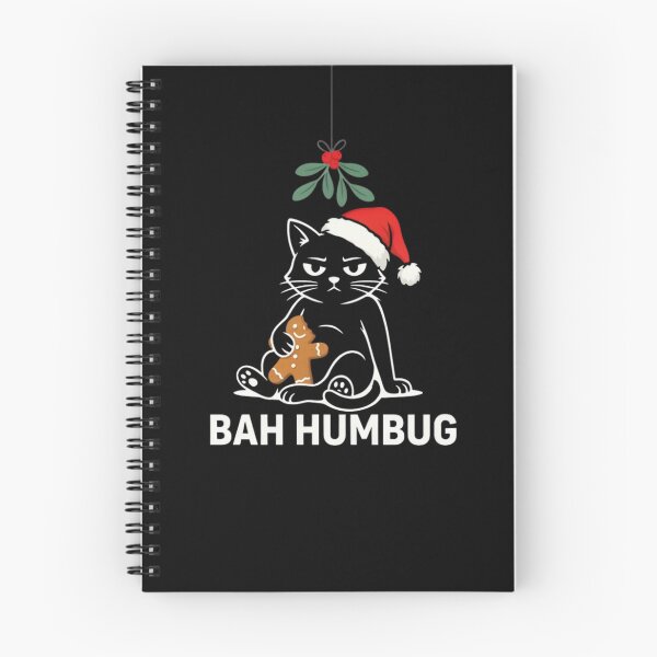 Item preview, Gothic Christmas Cat Bah Humbug - Alternative Indie Tee designed and sold by wyzin39.