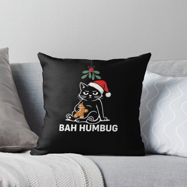 Item preview, Gothic Christmas Cat Bah Humbug - Alternative Indie Tee designed and sold by wyzin39.