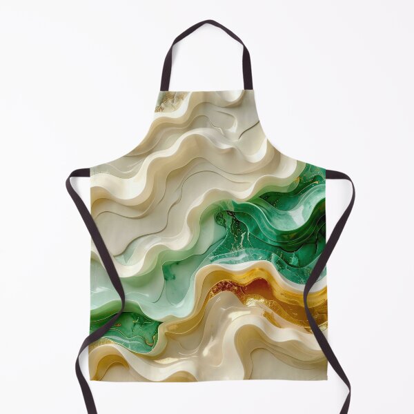 Item preview, Duality of Ivory Marble and Jade Waves designed and sold by Vicky Brago-Mitchell®.