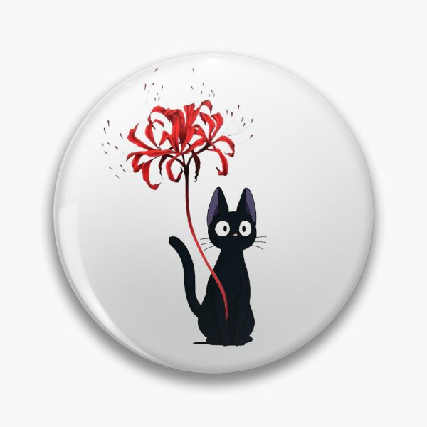 Item preview, Black Cat Red Spider Lily Anime designed and sold by Sharksito.