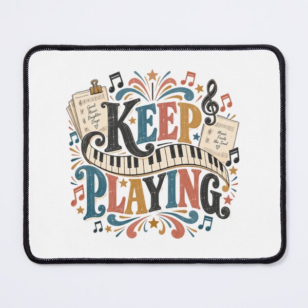 Item preview, Keep Playing Musician Piano Player Keyboard Music Lover designed and sold by JonesFlora2025.